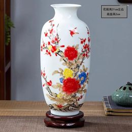 Vases Small Simple Flower Holder Decorations Shelf Living Porcelain Room Vase Fresh Modern Home Decoration Antique Table-top