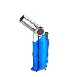 Convertible Straight Elbow Torch Lighters Creative Blue Flame Windproof Straight Cigar Lighter