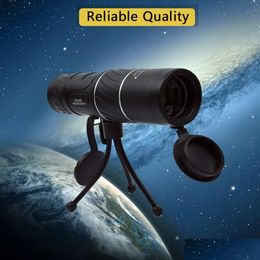 Telescope Binoculars 30X52 Powerf Monocars Night Vision Monocar With Bracket Optical Len 100Mx8000M Hd Professional Hunting Binocar342 Dhu0B