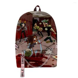 Backpack Fashion Hip Hop Youthful School Bags Unisex Funny Total Drama Travel 3D Print Oxford Waterproof Notebook Shoulder Backpacks