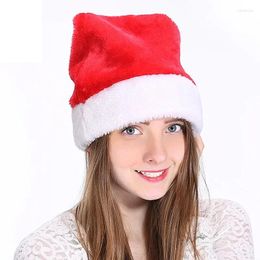 Berets Fashion Plush Santa Hat For Adults And Children Red Christmas Decoration Items Casual