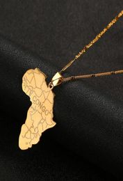 Pendant Necklaces Stainless Steel Trendy Africa Map With Congo African Maps Chain Jewelry5127904