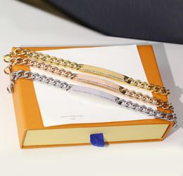 Fashion 18K Gold Plated Stainless Steel Chain Bracelet Titanium Luxury Brand Designer Letters Chain Bangle Men Women Metal Jewelry8530436