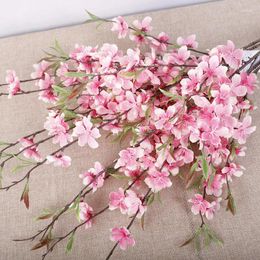 Decorative Flowers 85cm Fake Peach Blossom Trees Simulated Branches For Wedding Venues Els Living Rooms Various Colors