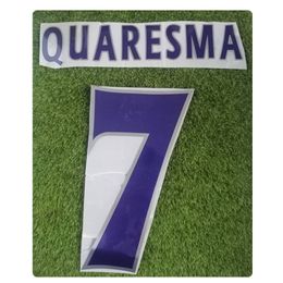 #7 QUARESMA Nameset Printing Customise Any Name Number Heat Transfer Soccer Patch Badge