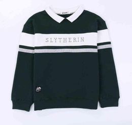 School Style Stripe Uniform is Embroidery Cartoon Men Female Sweatshirt Hoodies Woman Tracksuit Kpop Velvet Y11181275858