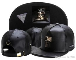 2017 Summer Style leather lock Baseball Caps Casquettes chapeus hip hop Outdoor Sports Snapback Hats For Men Women4276631