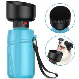 Portable Dog Water Bottle Foldable Pet Feeding Bowl Water Bottle for Golden Retriever Teddy Outdoor Travel Drinking Water Cup 240425