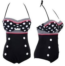 Whole2015 Cutest Swimsuit Swimwear Vintage Pin Up High Waist Bikini Set SMLXL BR 7806927