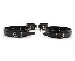 Leather Legs Hand Wrist Cuffs Bondage Belt Slave In Adult Games For Couples Fetish Sex Products Flirting Toys Women And Men7062354