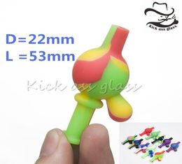 Silicone Smoking Accessories Carb Cap 22mm Dia For 215mm Banger Nails Mixed Colours Food Grade DHL 5228032443