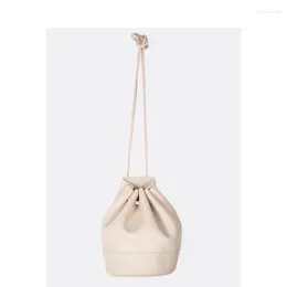 Bag One-shoulder Ms. 2024 Korean Version Of The Pleated Stiletto Trend Rope Bucket