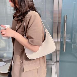 Shoulder Bags Casual Women Small Purse Handbag Crescent Shape Fashion Solid Color Stylish Underarm Hobos Bag For Travel