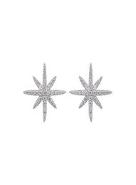High Quality Zircon Octagonal Star Paragraph Rhinestone Earrings Fashion Jewellery Sliver Earrings GLE4920A8646749