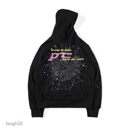 Designer Hoodie Mens Young Thug Men Women Hoodie High Quality Print Spider Web Graphic Pink Sweatshirts Y2k Pullovers Spiderhoodie