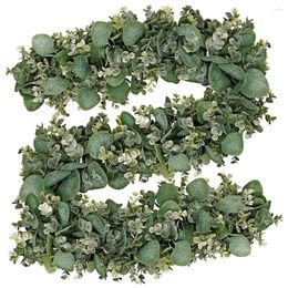 Decorative Flowers Artificial Eucalyptus Garland Greening Hanging Fake Leaves Vines