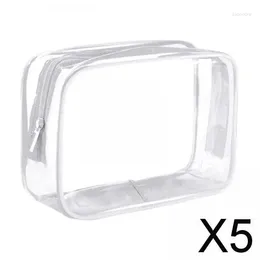 Cosmetic Bags 5X Waterproof Toiletry Bag Reusable Holder Container Beach Clear Makeup