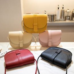 Small Women Purse Shell Shoulder Messenger Bag PU Leather Fashion Solid Yellow Black Crossbody Bolsas Ladies Phone 240423