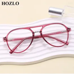 Sunglasses Frames Fashion Insert Core Legs Pilot Blue Light Blocking Glasses For Women Men Retro Rivets Transparent Eyeglasses Computer