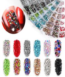 Tamax NA007 1300pcs Shiny Crystal Nail Art Rhinestones Decorashion Diamond for Nail Tips Manicure Nails Jewelry Stones Accessories5562384