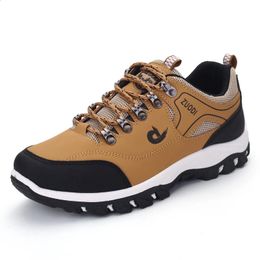 Casuals Men Shoes Summer Breathable Hiking Walking Sneakers Outdoor Ultralight Leather Slipon Climbing Trekking 240429