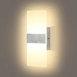 Wall Lamp Lightess Modern Sconces Dimmable 12W LED Lights Up Down Acrylic For Bedrooms Hallway Corridor Warm White