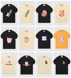 Summer Cartoon Tee women big size t shirt large fit Cartoons tshirt over size cat pattern girl9753353