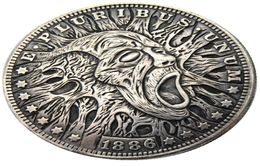 HB15 Hobo Morgan Dollar skull zombie skeleton Copy Coins Brass Craft Ornaments home decoration accessories3994287