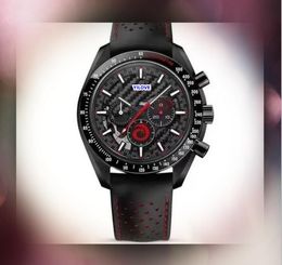 popular super fashion men quartz watch stopwatch clock waterproof six stiches design hole leather nylon strap pilot chronometre sports timing watches gifts