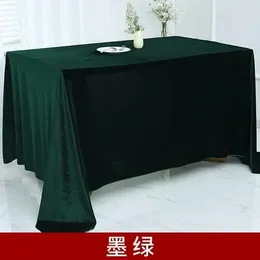 Table Cloth Thicken The Rectangular Tablecloth Of Spreading Material On Floor Exhibition And Conference Black