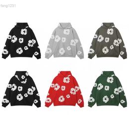 New Autumn and Winter Couple Set Sweater Printed Denim Healthy Cloth American Hoodie