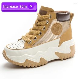 Casual Shoes Height Increase Ladies Chunky Platform Sneakers Spring Thick Bottom Sports Trainers Zapatillas De Mujer For Female