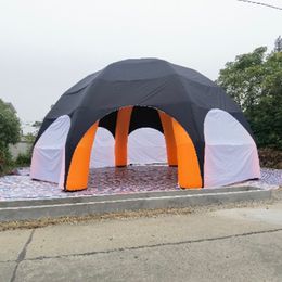 Giant pavilion inflatable spider tent with full cover 1 zippered door 12m 40ft diameter event station gathering dome marquee with 8 legs for sale