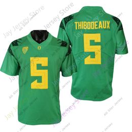 Football Jerseys Oregon Ducks Football Jersey NCAA College Kayvon Thibodeaux Green White Size S-3XL All Stitched Youth Men 299z