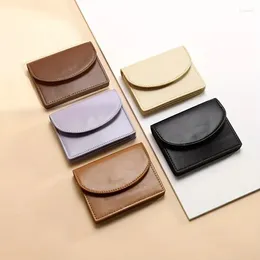 Wallets Women's Short Wallet Korean Solid Colour Simple Student Fashion Lipstick Zero Large Capacity Card Small Square Bag