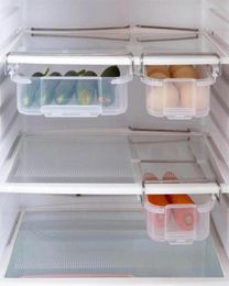 Refrigerator Pull Out Type Storage Box Partition Refrigerator Storage Holder Drawer Organizer Kitchen Shelf Rack271A8850115