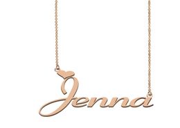 Jenna name necklaces pendant Custom Personalized for women girls children friends Mothers Gifts 18k gold plated Stainless ste4026923