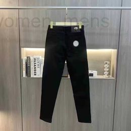 Jeans designer designer designer luce luce nero nero jeans ricamo sensato di ricamo temperamento semplice business elastico pantaloni casual up9e sdod