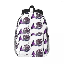 Backpack Galaxy French Horn Backpacks Boys Girls Bookbag Fashion Children School Bags Travel Rucksack Shoulder Bag Large Capacity