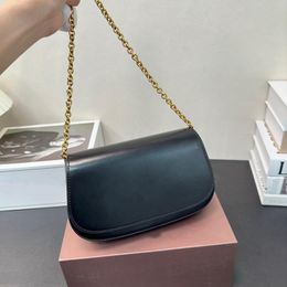Luxury designer bags woman chain shoulder bag genuine leather chain saddle purse high quality small crossbody messengner bag Gold hardware womens clutch bag