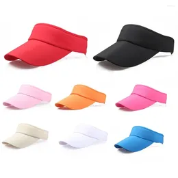 Berets Adjustable Tennis Sports Unisex Cap Hat Sun Visor Headband