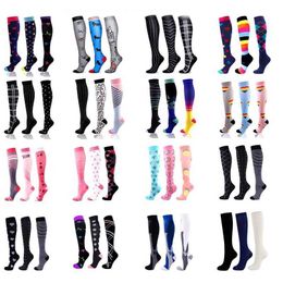 Socks Hosiery 58 Compression Socks Varicose Veins Mens Medical Care Tight Socks Outdoor Sports Socks Running Cycling Travel Blood Circulation Y240504