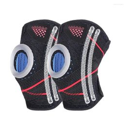 Knee Pads 1 Pair Sport Cycling Brace Compression Springs Support Protector Gym Mtb Arthritis Work Guard