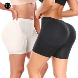 Waist Tummy Shaper Shape Womens 4-pad reinforced buttocks and hip pad control underwear to enhance body shape underwear with ocean sponge pad for buttocks Q240430