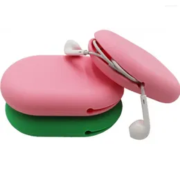 Storage Bags Mini Headphone Bag High Quality Portable Wear-resistant Protective Sleeve Food Grade Silicone Data Cable Case