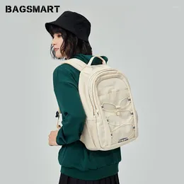 Backpack BAGSMART Waterproof Schoolbag For Girl Teenage Bookbag Rucksack Fashion Women Shoulder Bag School College Mochila