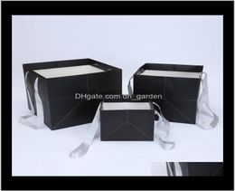 Wrap Event Festive Supplies Home Garden Drop Delivery 2021 Flower Paper Boxes Packing Bags Florist Gift Packaging Box With Handh3597069