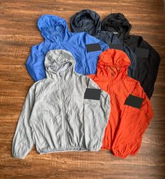 sports brand sunscreen jacket classic men hoodie luxury hoodies sun-proof Custom metal nylon dark fabric jUv resistant waterproof breathableacket shirt4614248