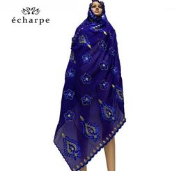 Scarves 2021 African Women 100 Cotton Scarf Muslim Hijab Scarfs Big Size For Shawls Pray Shawls11248156