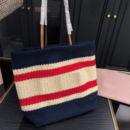 Summer beach bag tote bag designer bags luxurys purses handbags shoulder bags cross body fashion Lady Straw Woven shopping bag